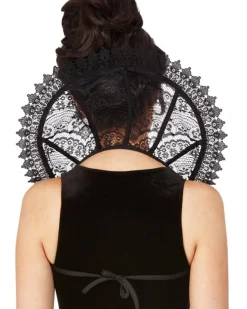 Smiffys Gothic Lace Stand Up Collar Cheap