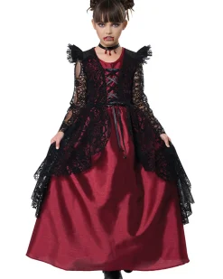 California Costumes Gothic Lace Vampire Deluxe Girls Costume Cheap