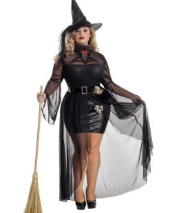 Starline Gothic Witch Womens Plus Size Costume Cheap