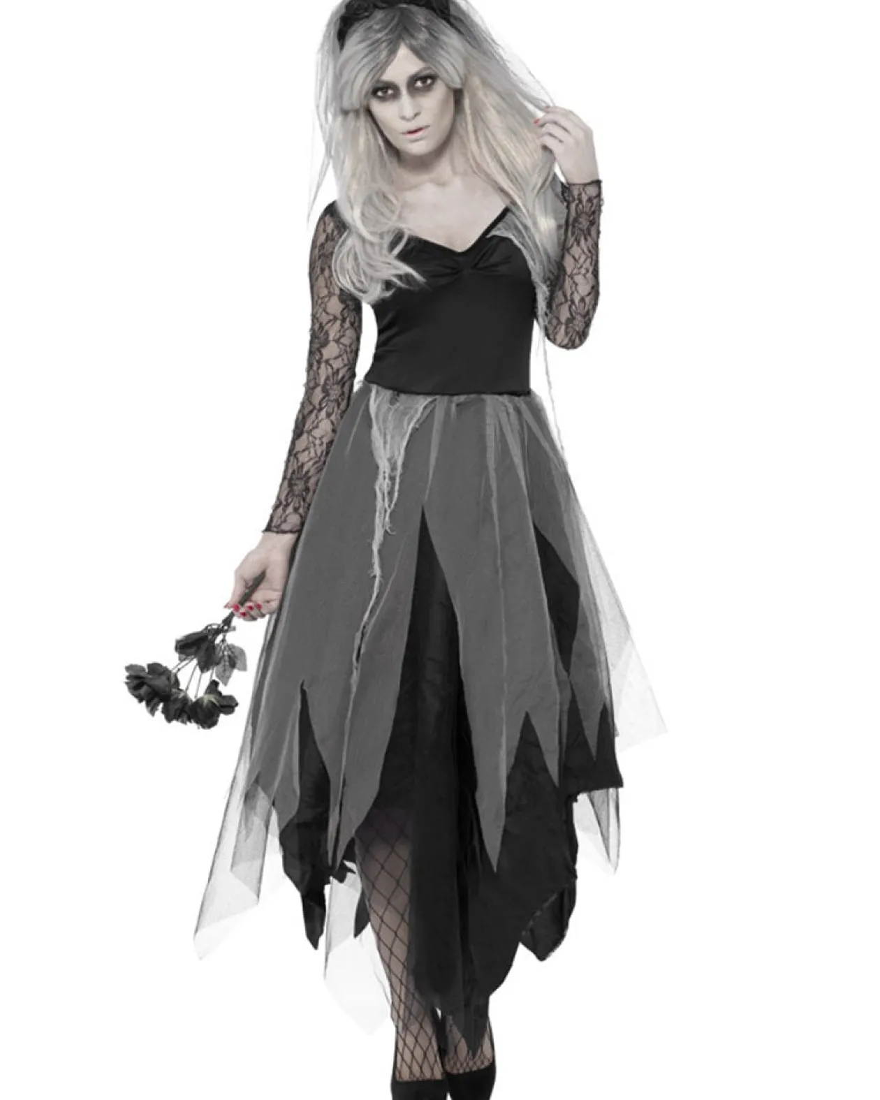 Smiffys Graveyard Bride Womens Costume Clearance