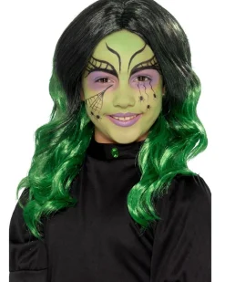Smiffys Green Witch Girls Wig Flash Sale