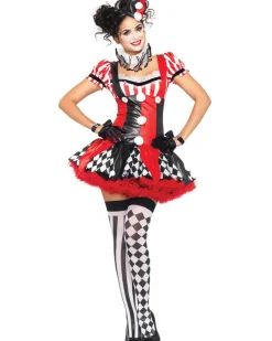 Leg Avenue Harlequin Clown Womens Costume Flash Sale
