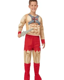 Smiffys He Man With Muscle Chest Kids Costume Discount