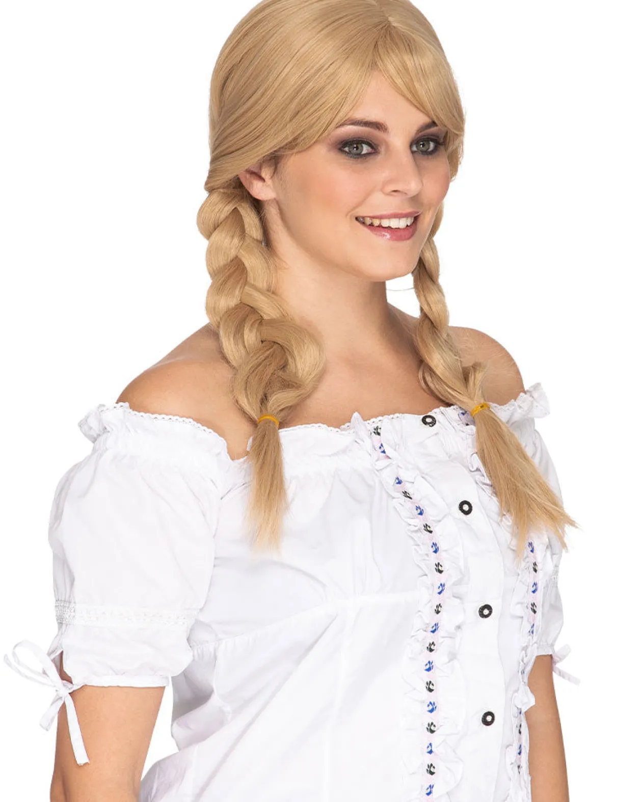* Heidi Deluxe Plaited Blonde Wig Discount