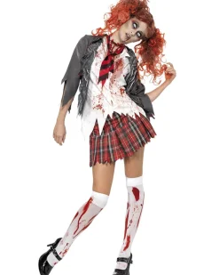 Smiffys High School Horror Zombie Uniform Womens Costume Outlet