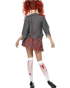 Smiffys High School Horror Zombie Uniform Womens Costume Outlet
