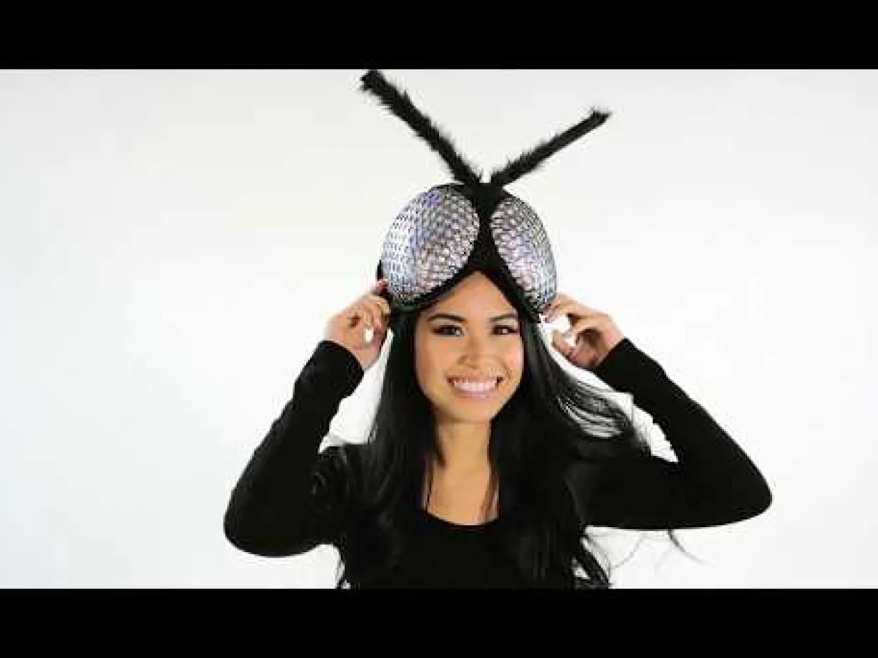 Elope Holographic Fly Eyes Plush Headband Best Sale