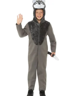 Smiffys Hooded Wolf Jumpsuit Kids Costume Discount