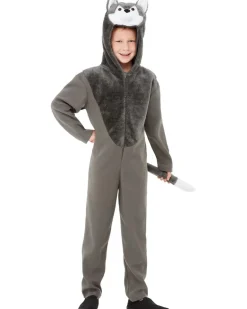 Smiffys Hooded Wolf Jumpsuit Kids Costume Discount