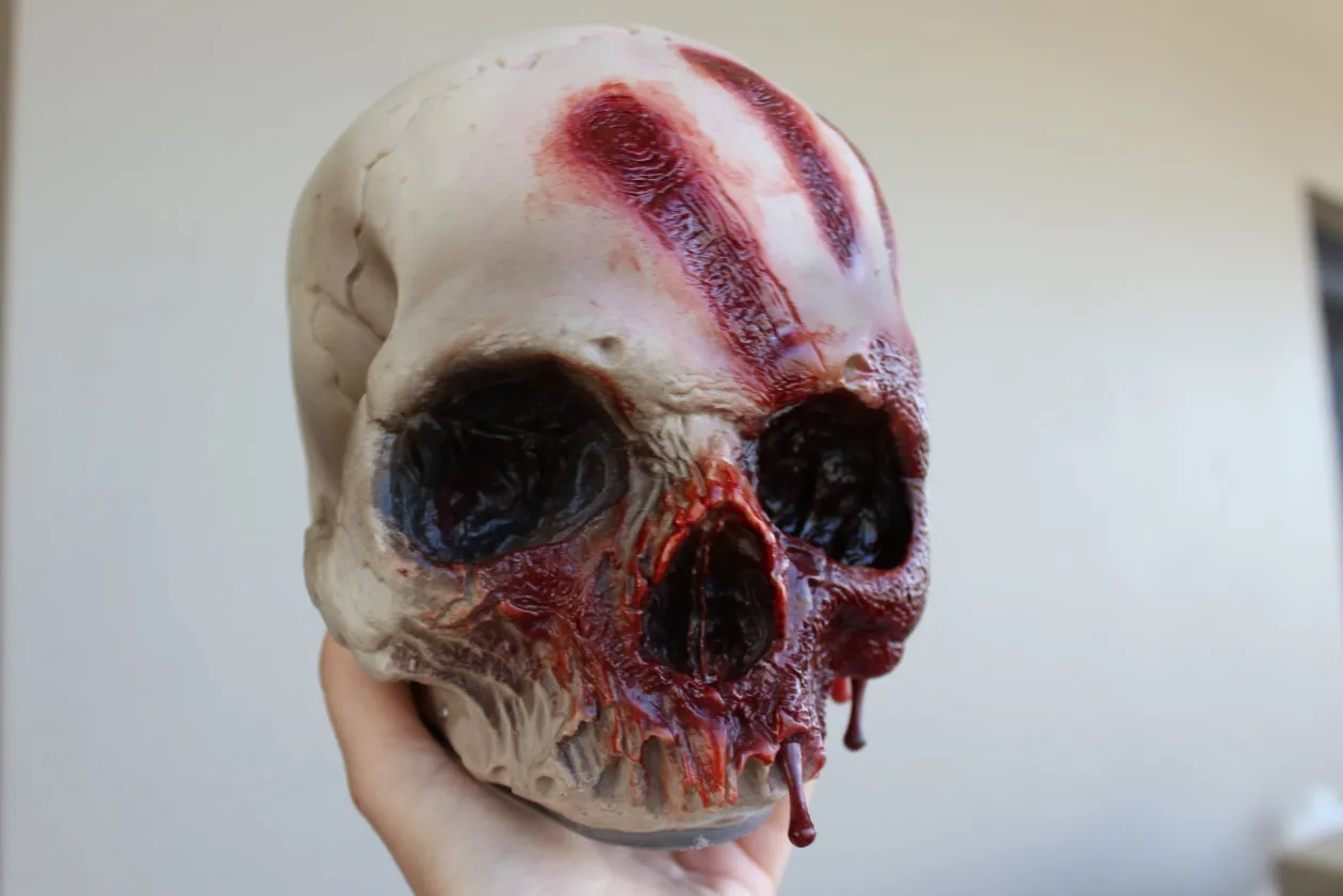 ForensicFX Studios Horror Skull With Bloody Hand Print Clearance