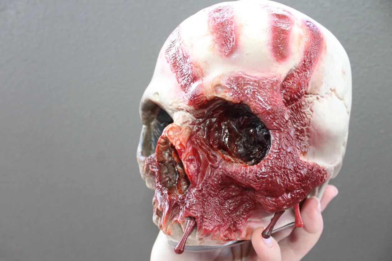 ForensicFX Studios Horror Skull With Bloody Hand Print Clearance