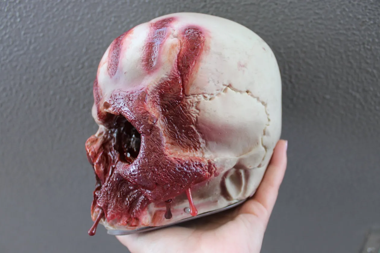 ForensicFX Studios Horror Skull With Bloody Hand Print Clearance