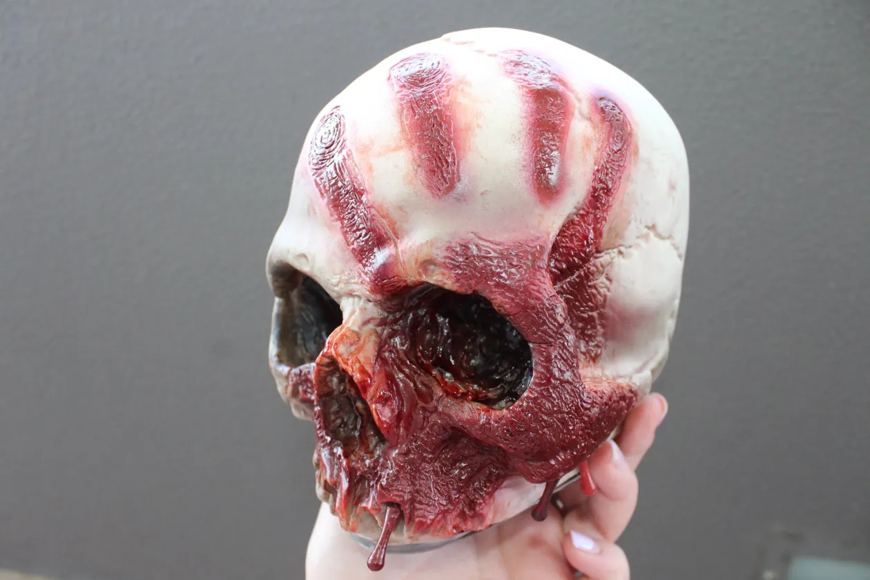ForensicFX Studios Horror Skull With Bloody Hand Print Clearance