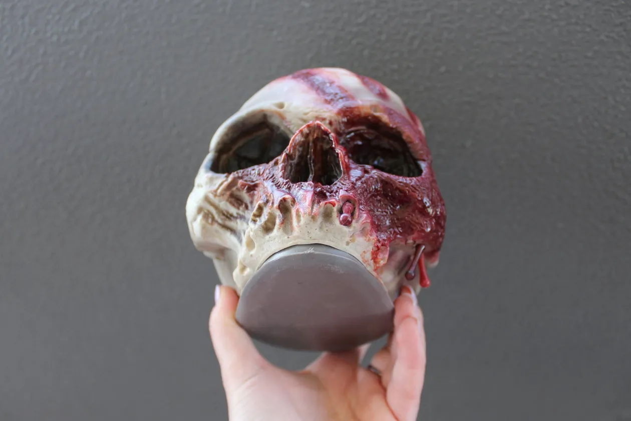 ForensicFX Studios Horror Skull With Bloody Hand Print Clearance