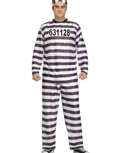 Fun World Jailbird Mens Costume New