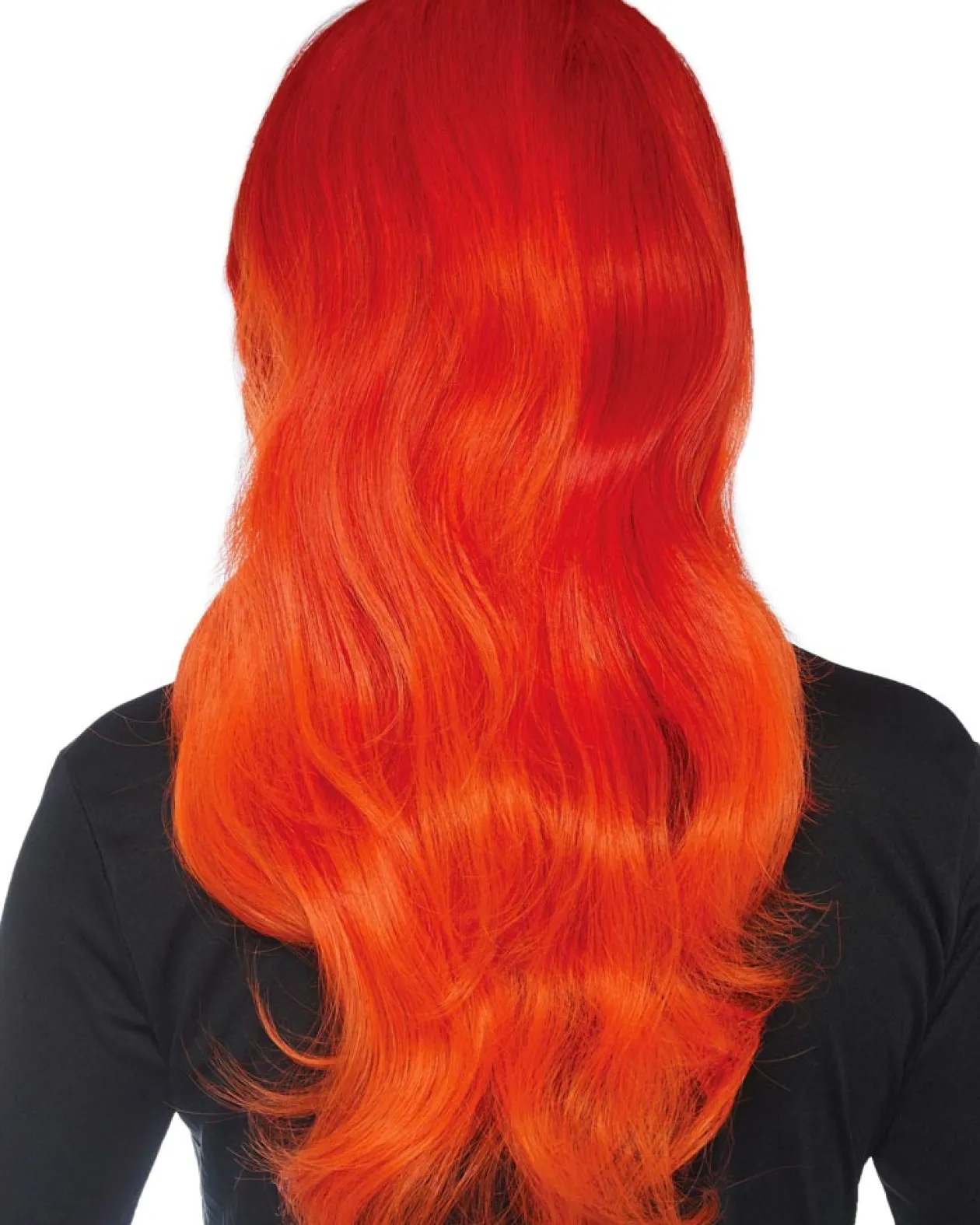 Leg Avenue Jessica Orange Ombre Long Wavy Wig Cheap