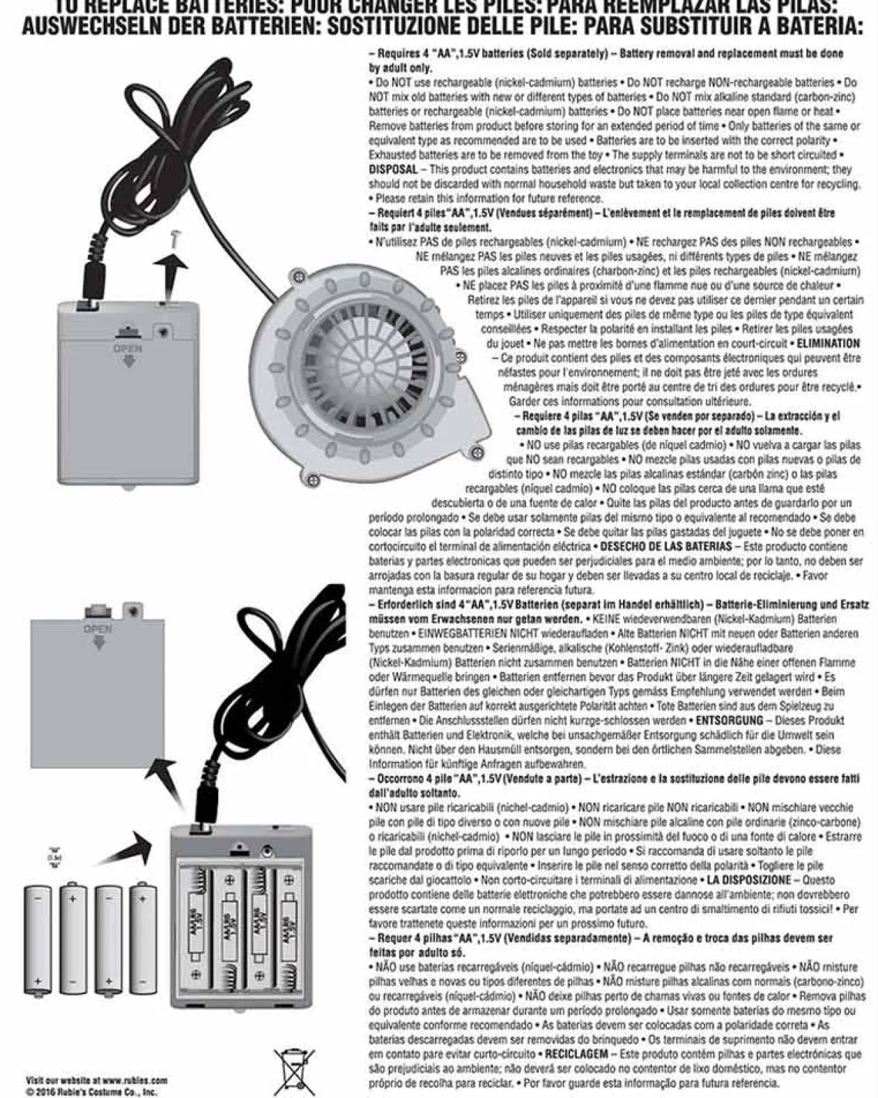 Rubies Jurassic World T Rex Inflatable Adult Costume New