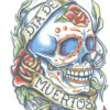 Tinsley Transfers La Rosa Day Of The Dead Temporary Tattoo New