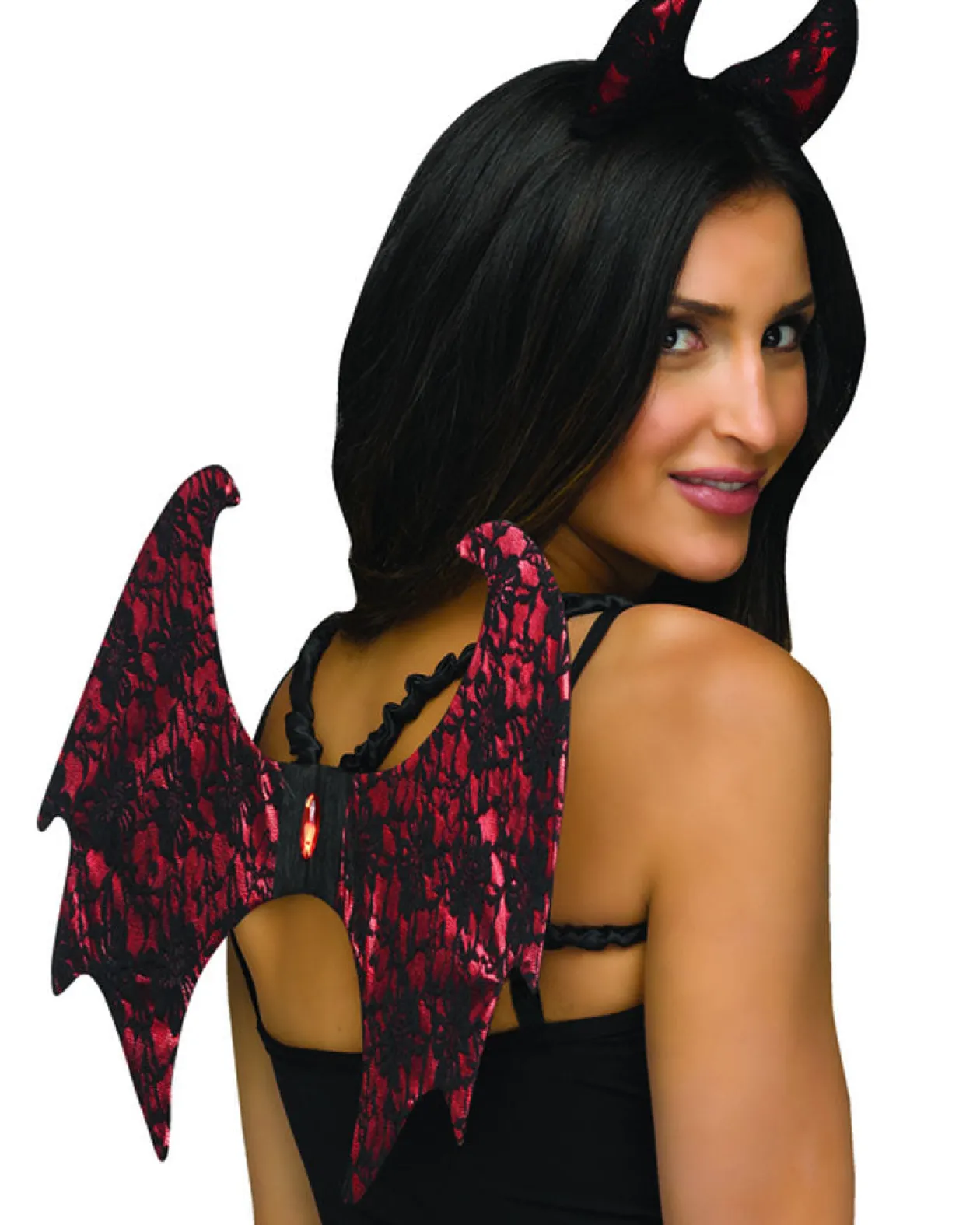 Sweidas Lace Devil Wings And Horn Set New
