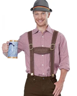 California Costumes Lederhosen Suspenders And Hat Kit Online