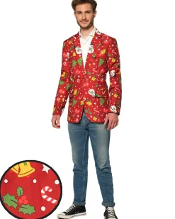 Opposuits Light Up Red Christmas Icons Mens Suitmeister Jacket Cheap