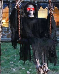 Fun World Light Up Swinging Dead Reaper 91Cm New