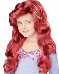 California Costumes Lil Mermaid Girls Auburn Wig Fashion