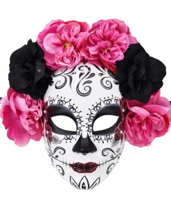 Tomfoolery Lili Day Of The Dead Half Mask Discount