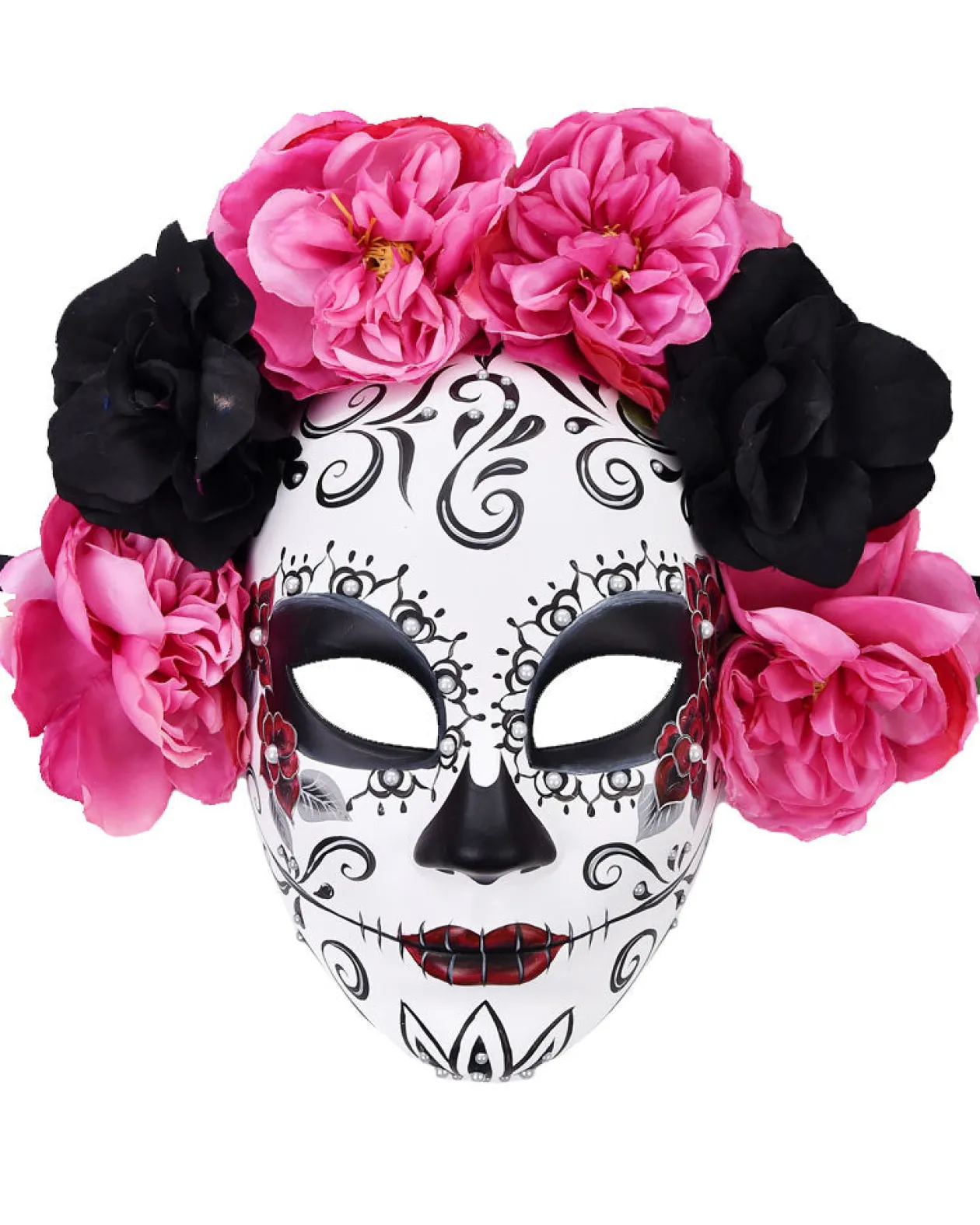 Tomfoolery Lili Day Of The Dead Half Mask Discount