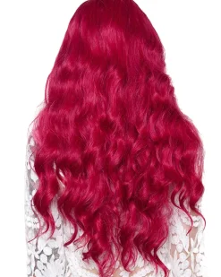 Rockstar Wigs Long Wavy Cranberry Premium Wig Hot