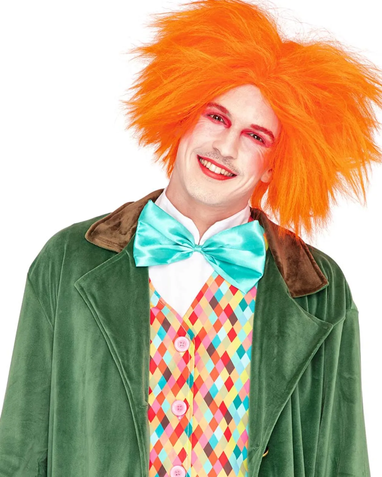 * Mad Hatter Deluxe Orange Wig Hot