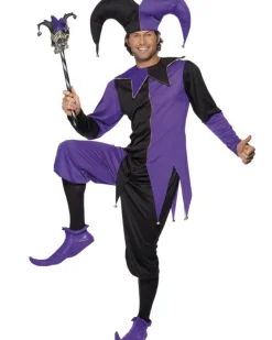 Smiffys Medieval Jester Mens Costume Flash Sale