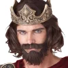 California Costumes Medieval King Brown Wig With Beard Best