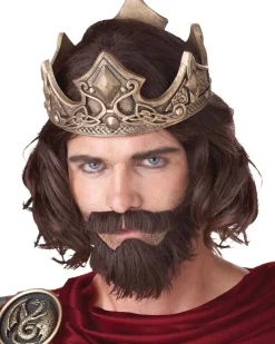 California Costumes Medieval King Brown Wig With Beard Best