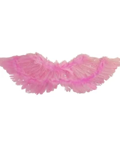 Tomfoolery Medium Pink Feather Wings Sale