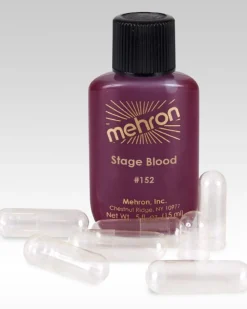 Tomfoolery Mehron Bright Red Arterial Stage Blood With 6 Capsules New