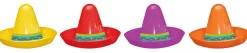 Amscan Mexican Fiesta Mini Sombrero Headbands Pack Of 8 New