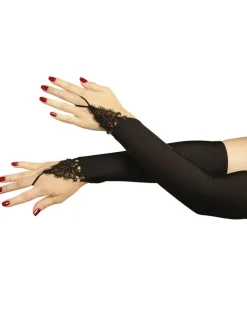 Dreamgirl International Midnight Madness Black Gloves Outlet