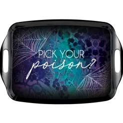 Amscan Midnight Mayhem Melamine Rectangle Tray Cheap