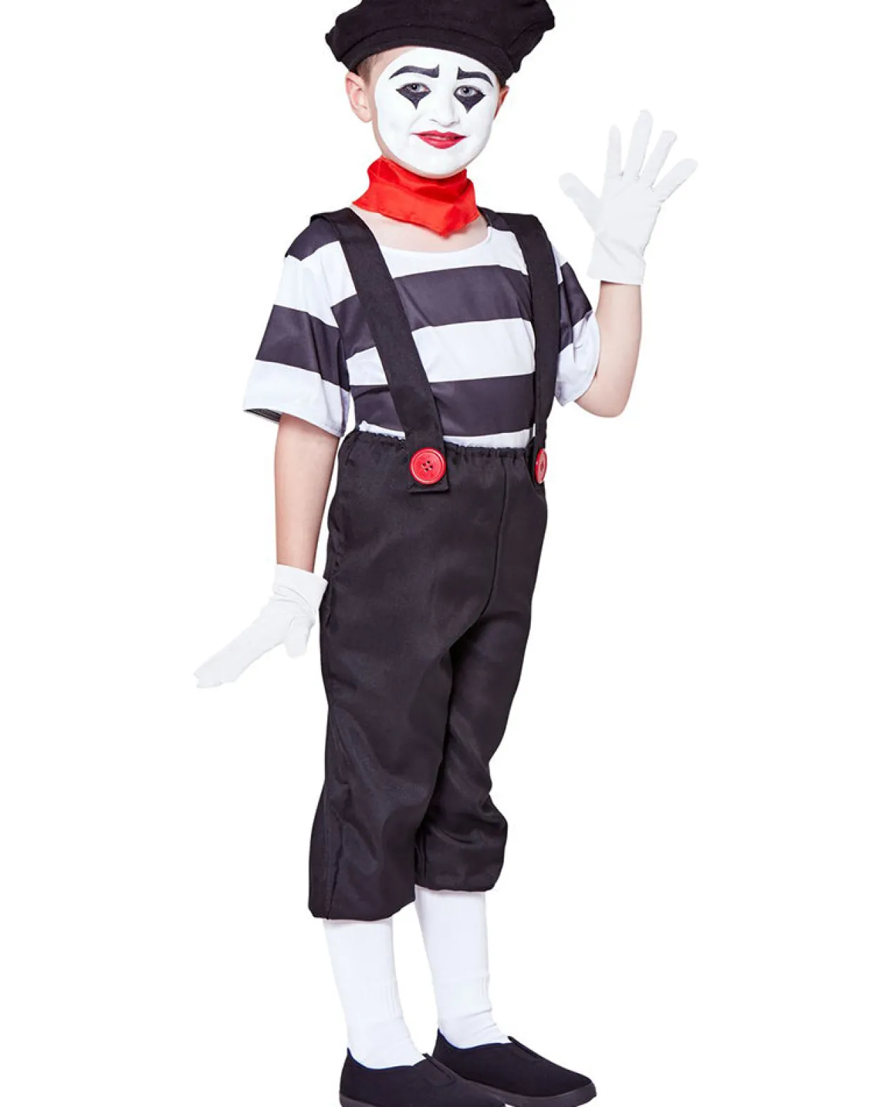 Party King Mime Boys Costume New