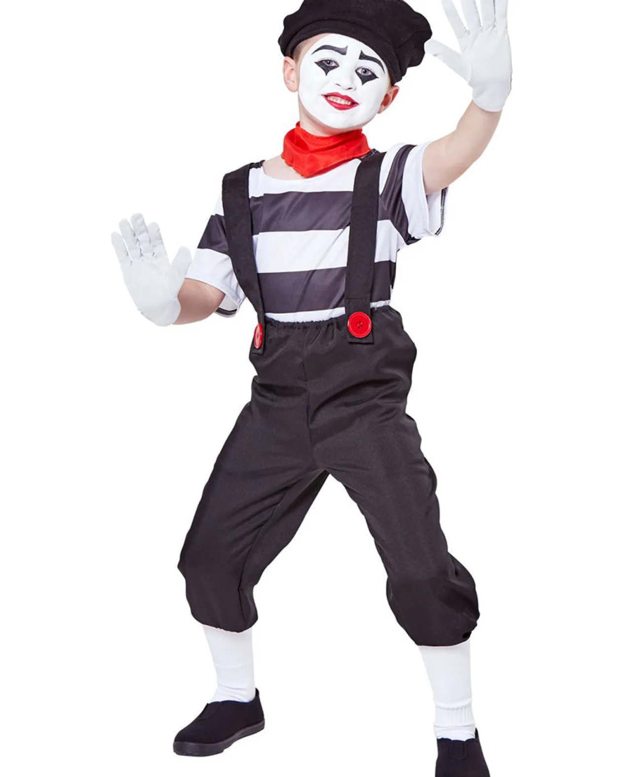 Party King Mime Boys Costume New
