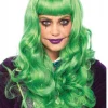 Leg Avenue Misfit Long Wavy Green Wig Cheap