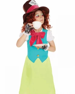 Fun Shack Miss Hatter Dress Girls Costume Sale