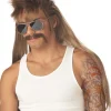 California Costumes Mississippi Mudflap Brown Wig And Moustache Best