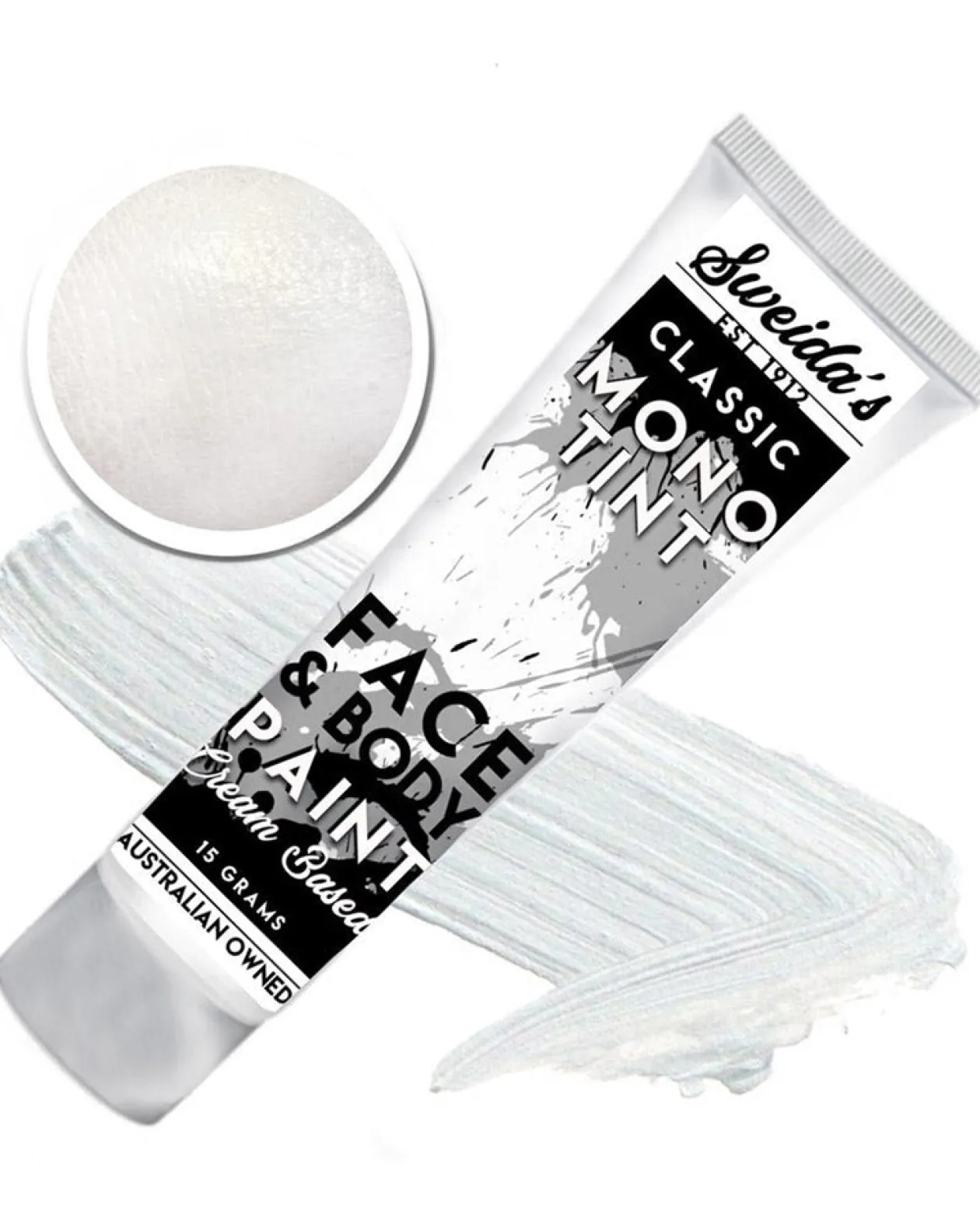 Sweidas Monotint White Liquid Face And Body Paint 15Ml Best Sale