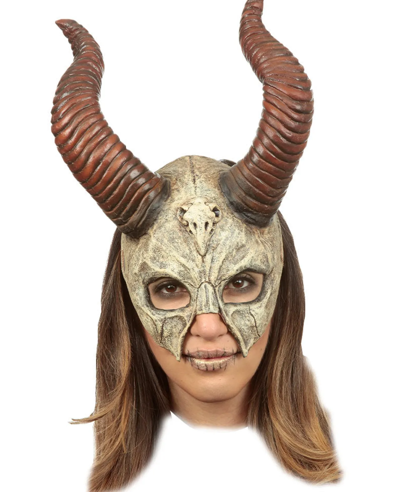 Ghoulish Productions Mythical Horned Skull Mask Clearance