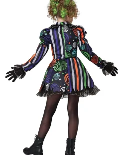 California Costumes Neon Nightmare Clown Deluxe Girls Costume Best Sale