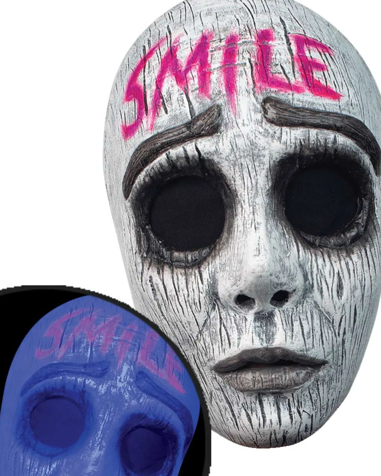 Ghoulish Productions Neon Smile Deluxe Mask New