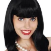 Tomfoolery Norah Black Wig With Fringe Fashion