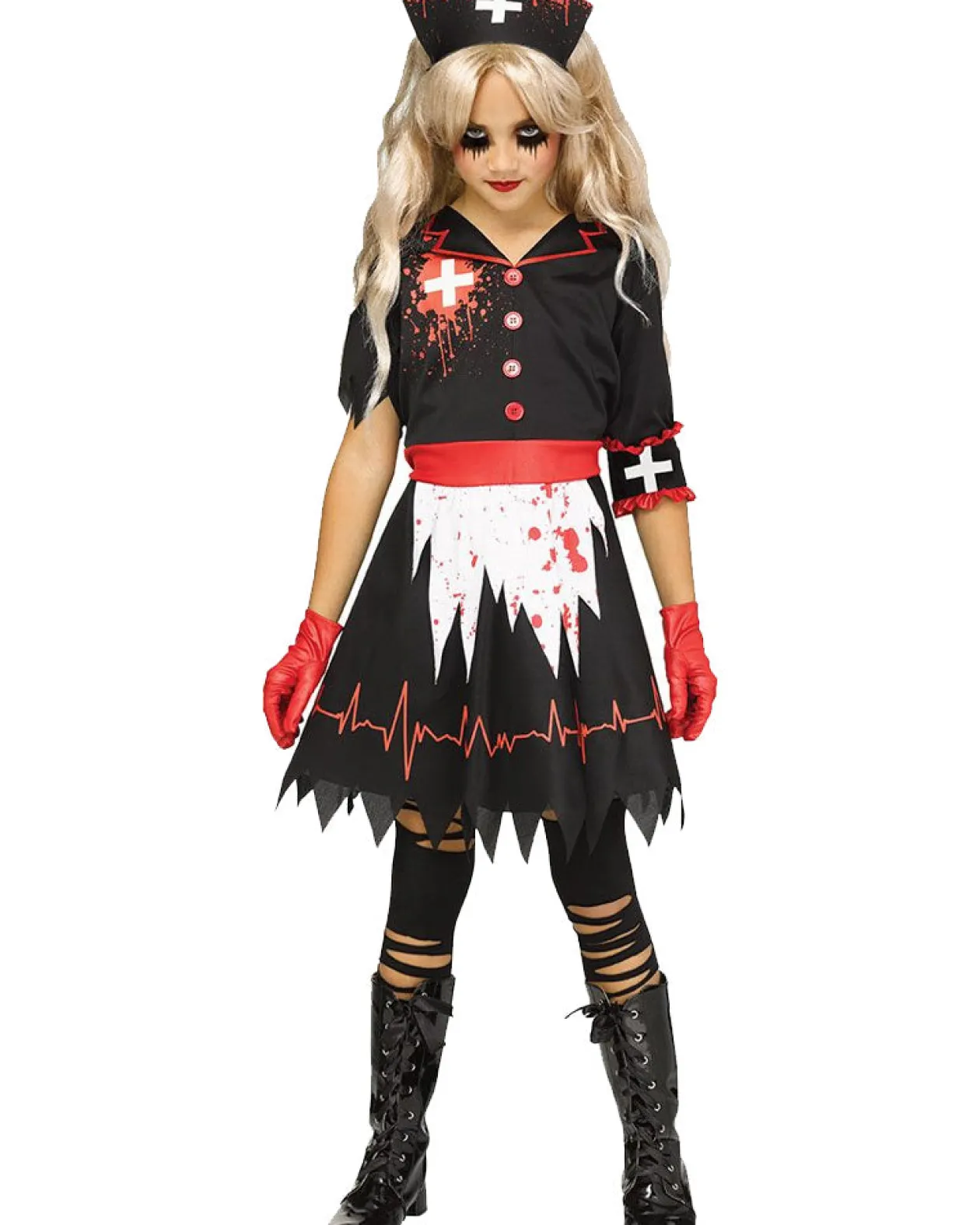 Fun World Not So Nice Nurse Kids Costume Flash Sale